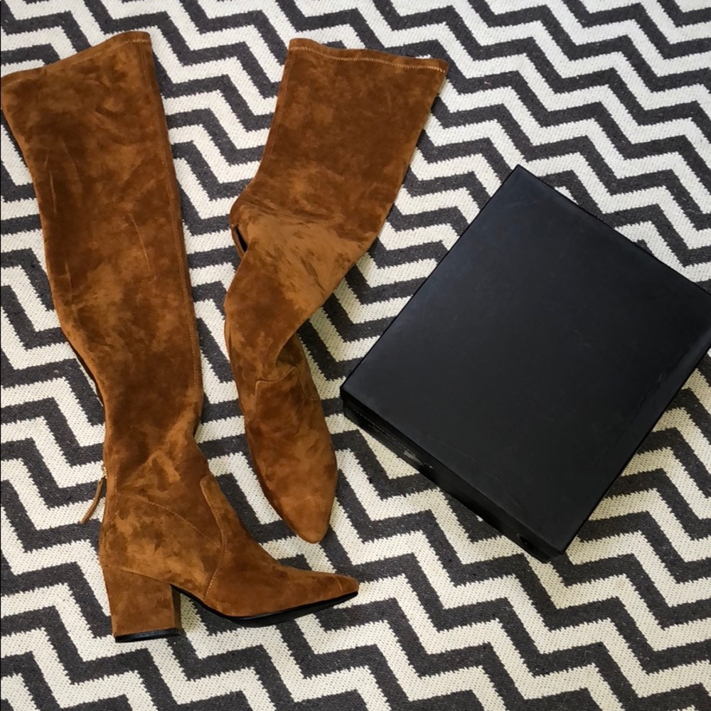 Over the knee boot /tan
